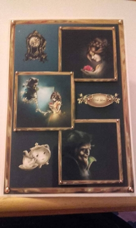 Beauty & The Beast Three Square Quick Card by Emma Osborne