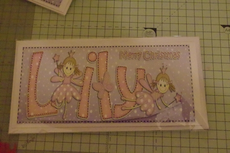 Large DL Merry Christmas LILY by Emma Osborne
