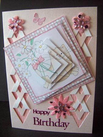 Cute Cat Twisted Pyramage Sheet by Emma Queenin