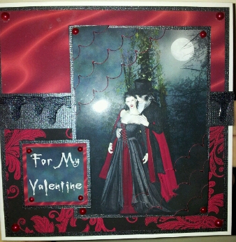 Vampire Love Deckle Edge Stacker by Crafty M