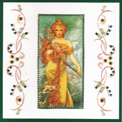 ED160 Floral border by Emy Van Schaik