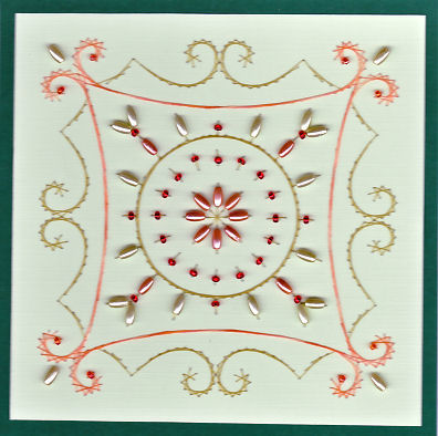 Ed002 Square Mandala by Emy Van Schaik