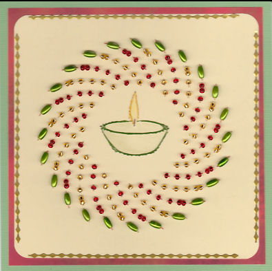 Ed017 Christmas Candle by Emy Van Schaik
