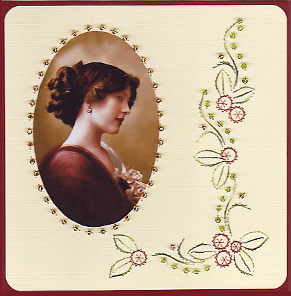 Ed037 Floral Border by Emy Van Schaik