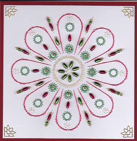 Ed049 Christmas Mandala by Emy Van Schaik