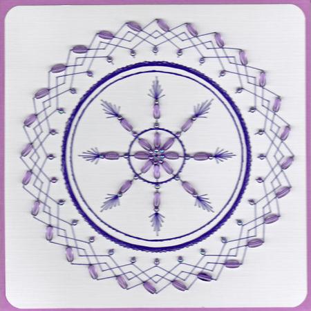Ed059 Purple Mandala by Emy Van Schaik