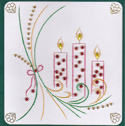 Ed072 X-mas Candles by Emy Van Schaik