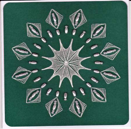 Ed083 White Snowflake by Emy Van Schaik