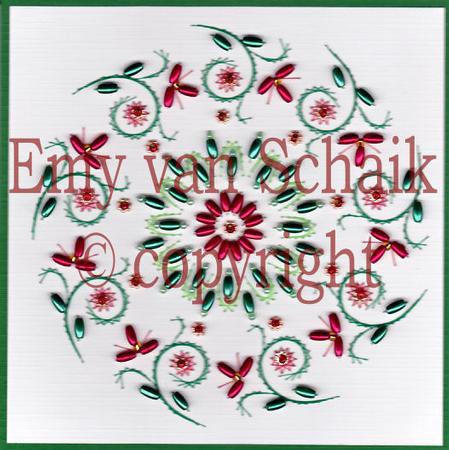Ed090 Flower Mandala by Emy Van Schaik