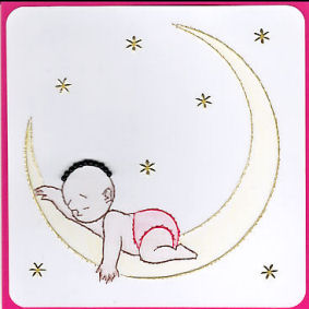 Ed099 Baby on the Moon by Emy Van Schaik