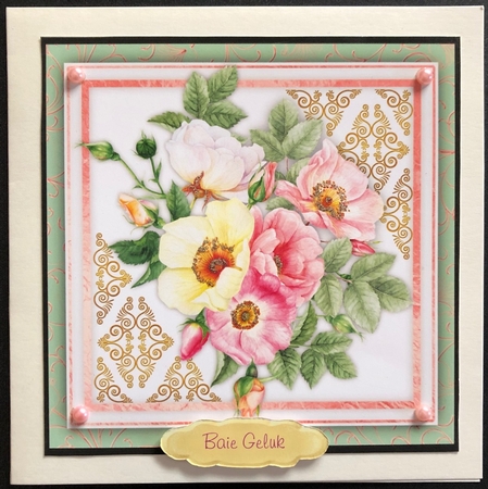4, Stunning Card fronts , Flowers and Lace  by Engela Conradie