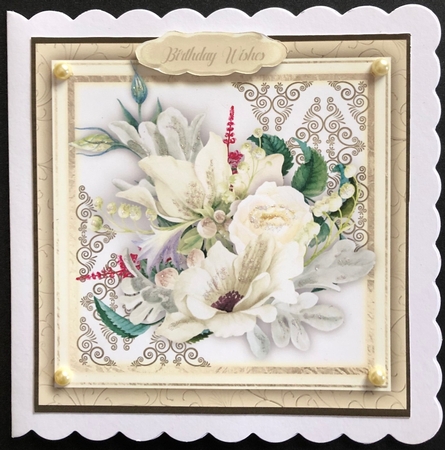 4, Stunning Card fronts , Flowers and Lace  by Engela Conradie