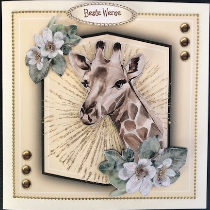 8x8 , Gorgeous Star Giraffe by Engela Conradie