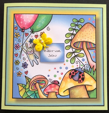 Bright Happy Spring 4 8x8 by Engela Conradie