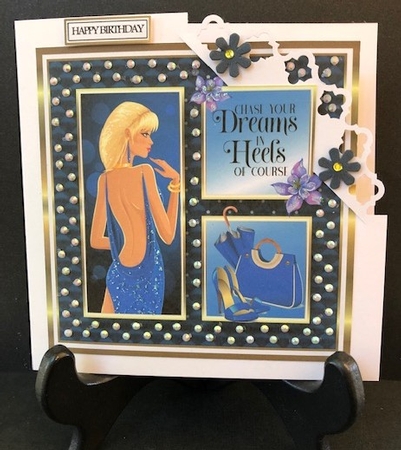 8x8 Chase your dreams 2 Card Front with sentiments  by Engela Conradie