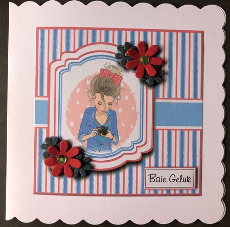 7x7 Picture Perfect Card Front with sentiments  by Engela Conradie