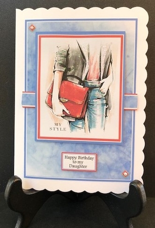 A5 My Style 3 Card Front, Gift Tag & Sentiments  by Engela Conradie