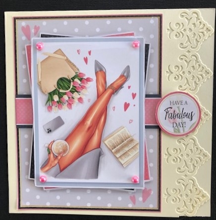 Classy Lady 6x8 Card Front Mini Kit-6 by Engela Conradie
