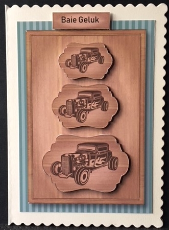 Wood Burning Trio - Hot Rod A5 by Engela Conradie