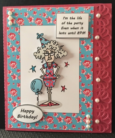 Stella - Im the life of the party (Blue Shabby Chic Colors) by Engela Conradie