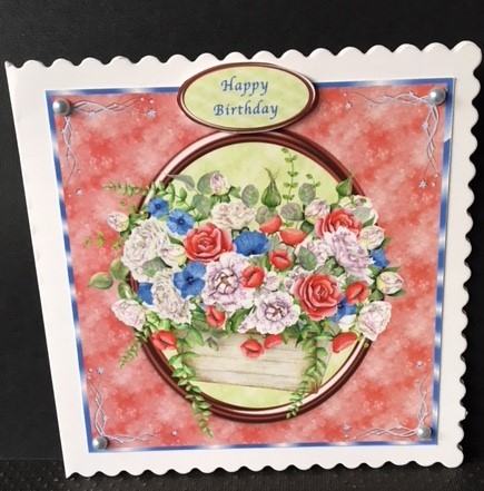 FLORAL BASKET 1 ALL OCCASIONS QUICK CARD FRONT by Engela Conradie