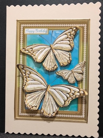 Golden Butterfly on Winter Colour by Engela Conradie