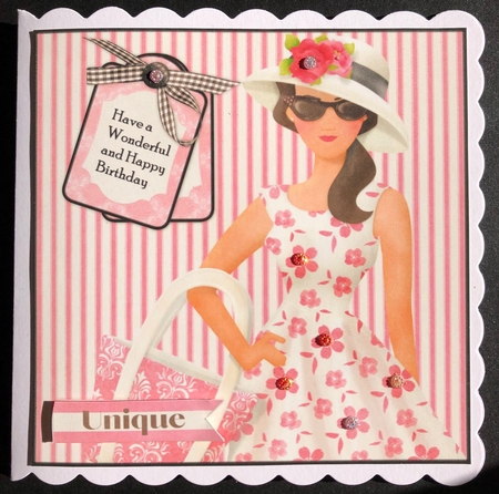 Elegant Girl Card Topper & Tags by Engela Conradie
