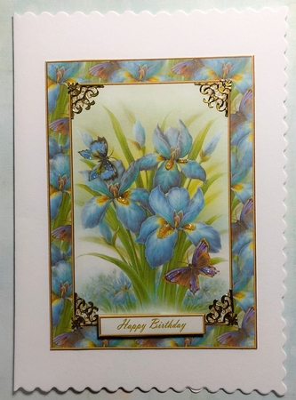 Lovely Rob Pohl Iris Birthday Topper by Engela Conradie