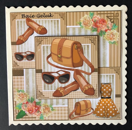 3 Coffee all about the fashion card fronts/toppers by Engela Conradie