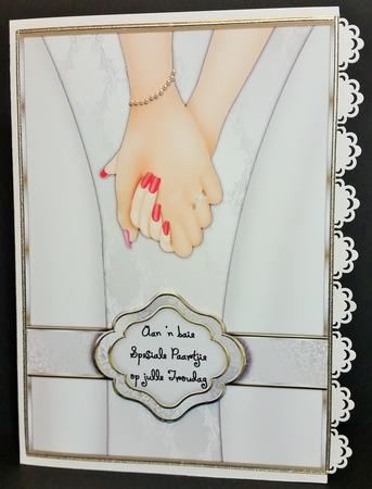 Special Couple Mrs and Mrs Wedding Card by Engela Conradie