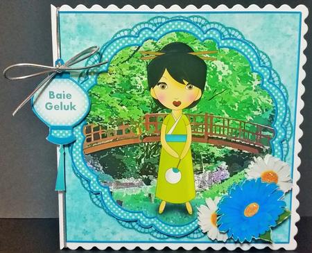 Asian Beauty with Bridge Card Mini Kit by Engela Conradie