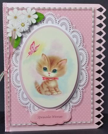 Beautiful Kity Kitty and Butterfly. by Engela Conradie