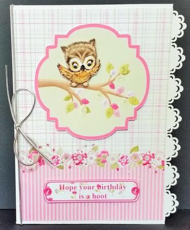 Cute Owl Topper & Decoupage by Engela Conradie