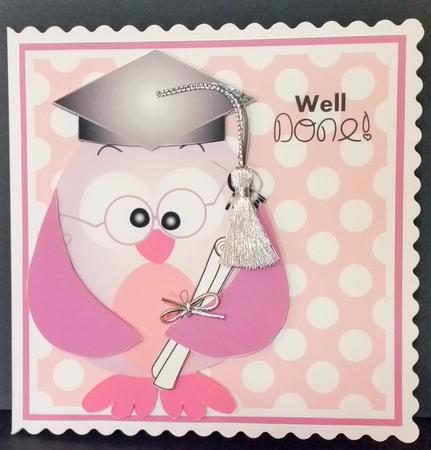 Well Done Graduation/exams Card Pink by Engela Conradie