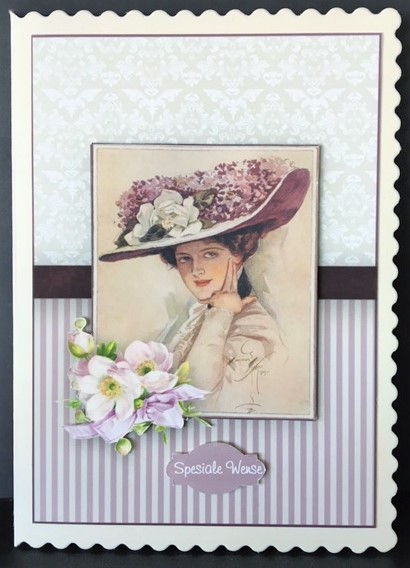 Lady in Purple Quick Card by Engela Conradie