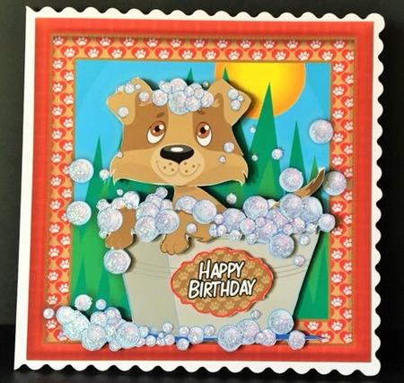 Blissfull Bubbles Dog Birthday Mini Kit by Engela Conradie