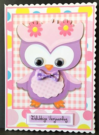Gorgeous Lilac Owl by Engela Conradie