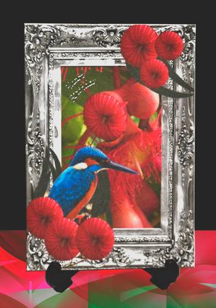 Australiana Inside Out Frame Card by Erica D Philip