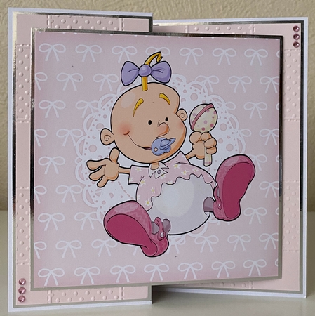 Baby Girl Dudess 8x8 Quick Card by Erika Sissons