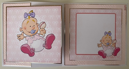 Baby Girl Dudess 8x8 Quick Card by Erika Sissons