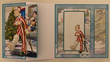 Christmas Broken Leg Dude Insert by Erika Sissons