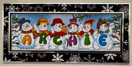 SNOWMEN NAMES LARGE DL - ARCHIE by Erika Sissons