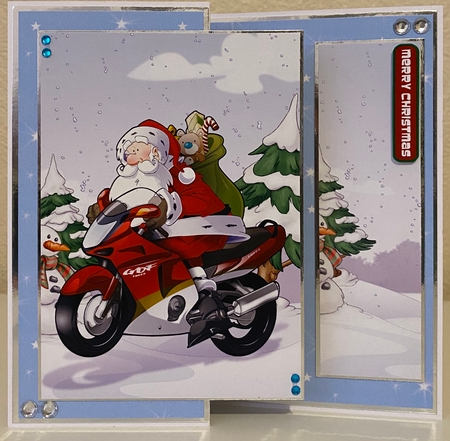 Motorbike Santa by Erika Sissons