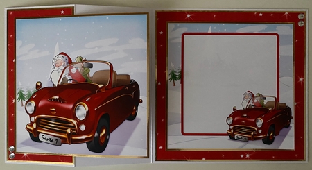 Santas New Sleigh 8x8 Insert by Erika Sissons