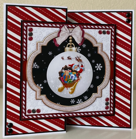 Santa Bauble5 Mini Card Kit by Erika Sissons