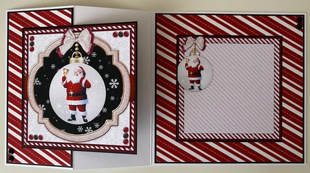 Santa Bauble8 Mini Card Kit by Erika Sissons
