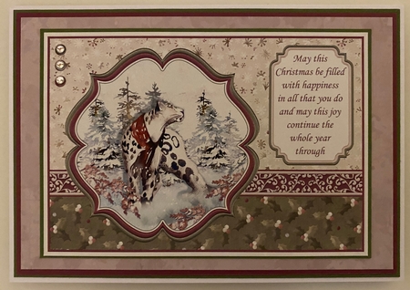 WILD FOREST - SNOW LEOPARD Christmas A5 Pyramage & Insert Kit by Erika Sissons