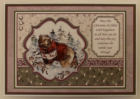 WILD FOREST - BEAR Christmas A5 Pyramage & Insert Kit by Erika Sissons
