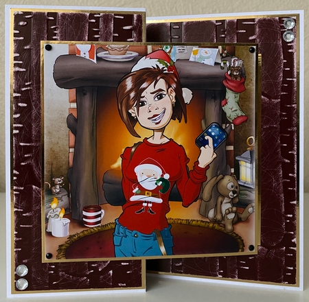 Teen Text Dudess Christmas 7x7 Quick Card by Erika Sissons