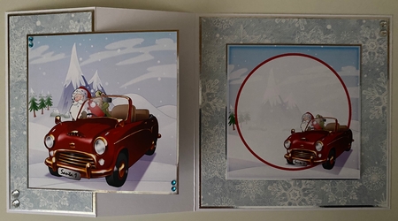Santas New Sleigh 7x7 Insert by Erika Sissons
